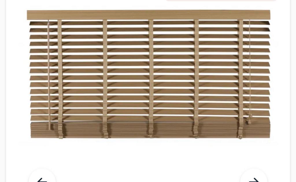 Houten Jaloezie Naturel - 160Bx130H cm, Tuin en Terras, Ophalen, Zo goed als nieuw, Hout, 150 tot 200 cm
