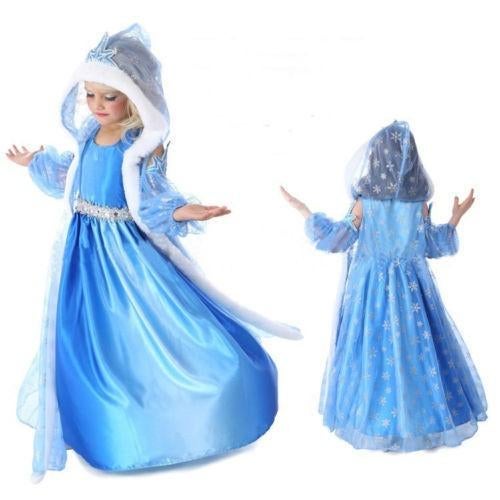 SUPER SALE Frozen Elsa Jurk met capuchon maat 140/146, Ophalen of Verzenden, Nieuw, Meisje, Jurk of Rok