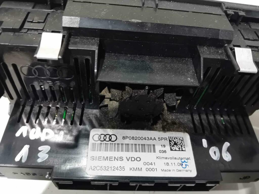 Bedieningspaneel kachel Audi A3 8P0820043AA, Auto-onderdelen, Ophalen of Verzenden, Gebruikt