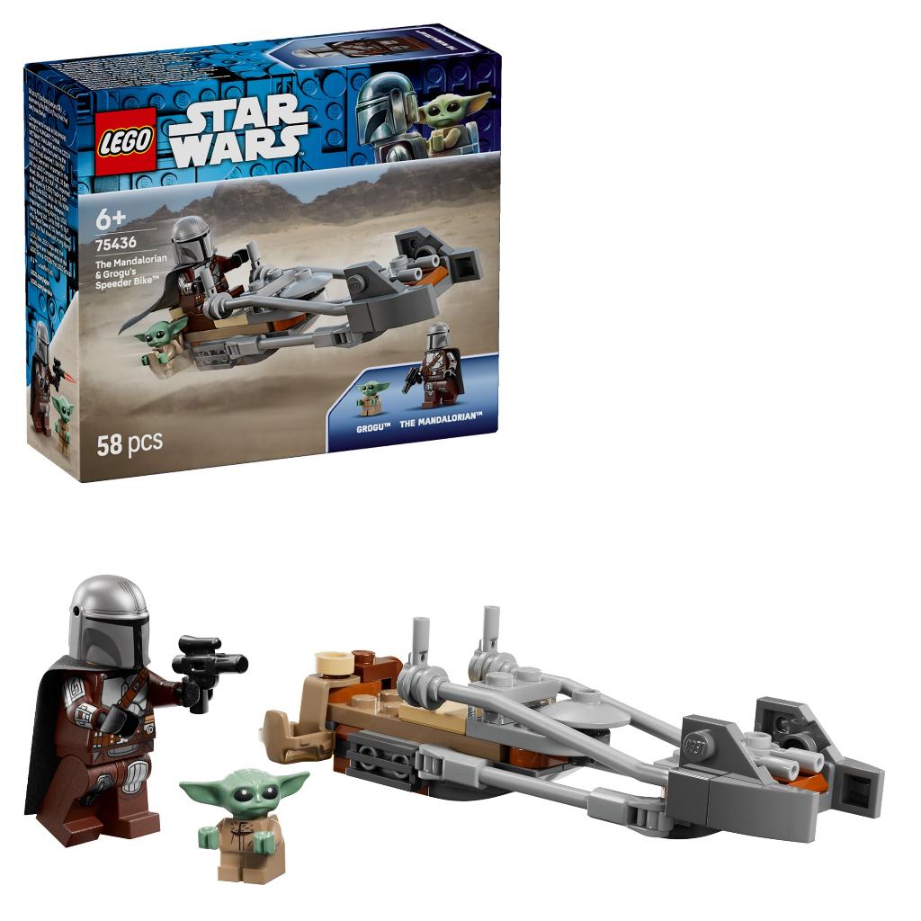LEGO Star Wars 75436 De Mandalorian en Grogu's Speederbike, Ophalen of Verzenden, Nieuw, Complete set, Lego