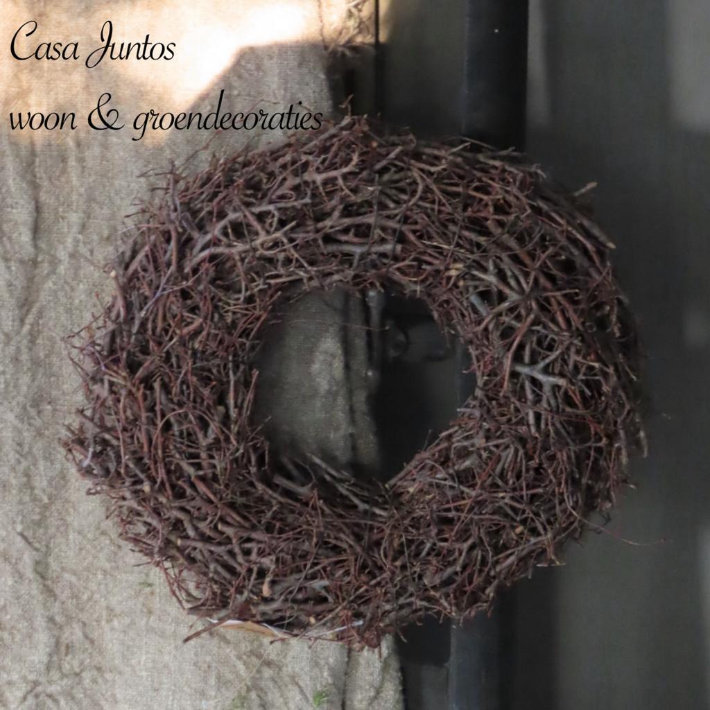 Sobere/landelijke bonsai krans, Ophalen of Verzenden, Zo goed als nieuw