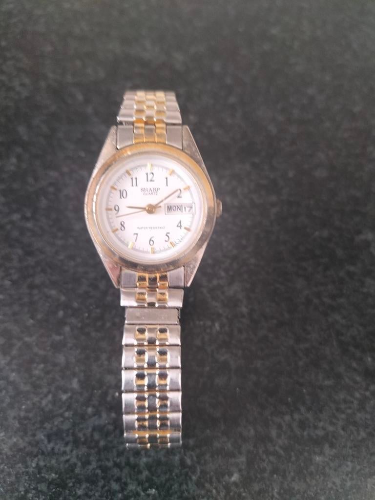 Vintage Sharp dameshorloge - Staal, Verzenden