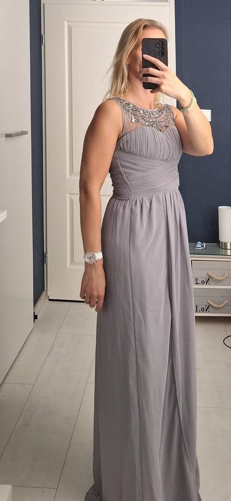 Lichtgrijze Little Mistress Galajurk - Maat 34, Galajurk, Ophalen of Verzenden, Maat 34 (XS) of kleiner, Grijs