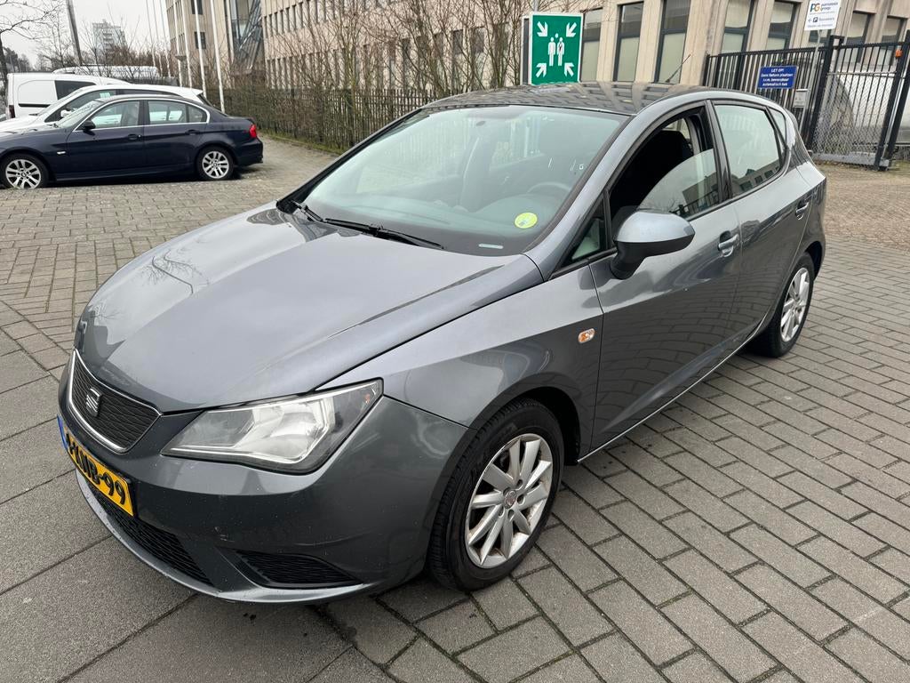 Seat Ibiza 1.2 TDI Ecomotive 2013 Grijs airco euro 5 export, Auto's, Voorwielaandrijving, Stof, 74 pk, Zwart