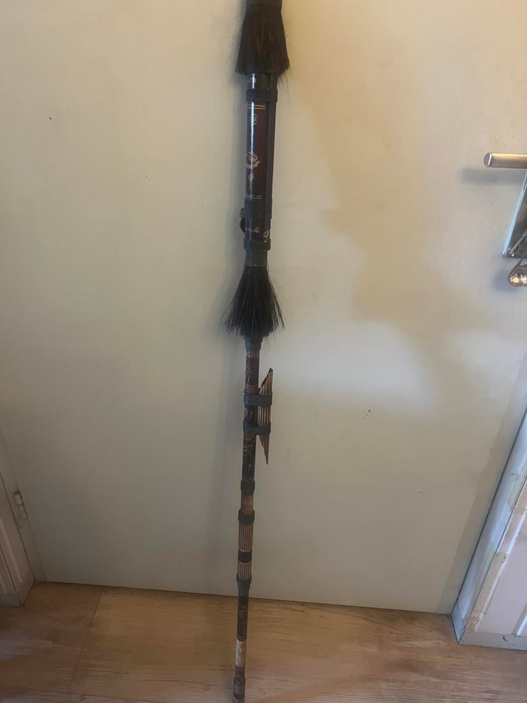 Vintage Houten Blaaspijp / Sarbacane jaren 60/70., Ophalen of Verzenden