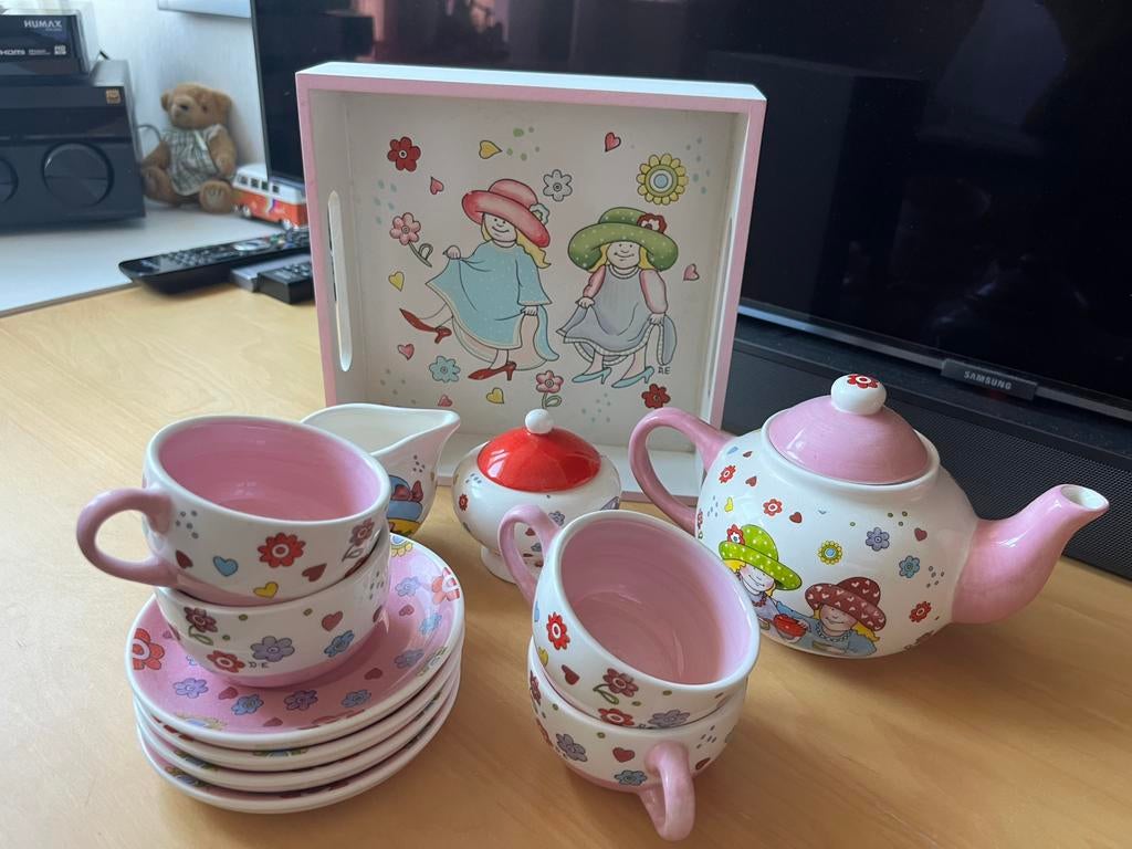 Douwe Egberts kinderservies, Ophalen