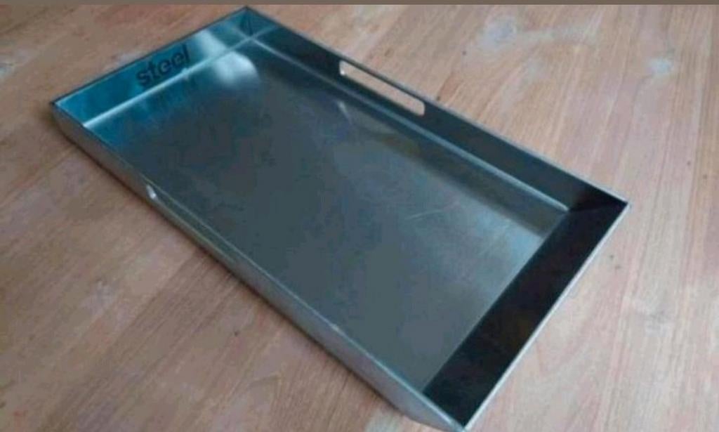 Steel Dienblad / Mancave dienblad / stoer dienblad, NIEUW!, Ophalen of Verzenden, Nieuw, Rechthoekig, Metaal