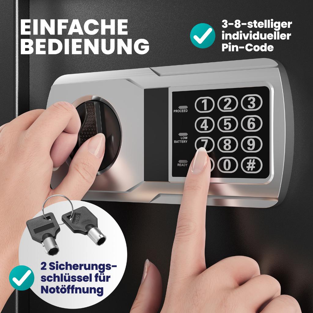 Elektronische kluis safe brandkast GRATIS VERZENDING!, Ophalen of Verzenden, Nieuw, Brandkast