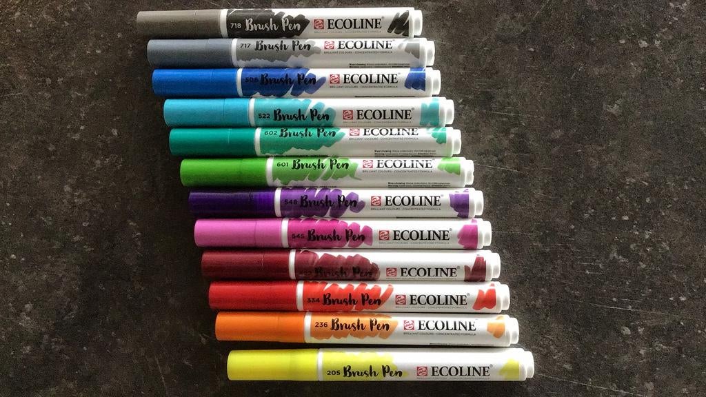 Brushpen ecoline, Ophalen of Verzenden, Nieuw, Potlood of Stift