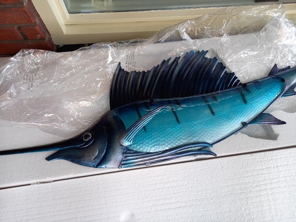 Tuin Deco.. (of Mancave/overkapping) Glas in Metaal vissen!, Tuin en Terras, Info@hengelsportleon.nl, Eurocatch, Nieuw, Ophalen of Verzenden