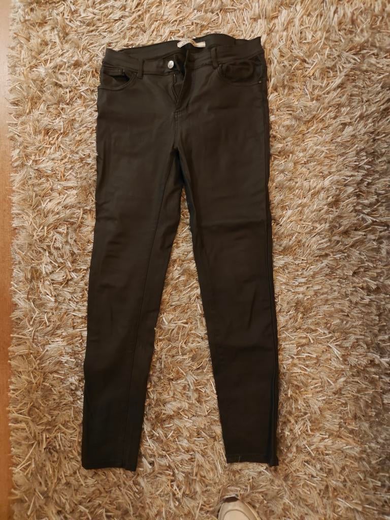 Norfy broek ,Wax/Lederlook, Zwart, Maat 42/44 (L), Ophalen of Verzenden, Lang