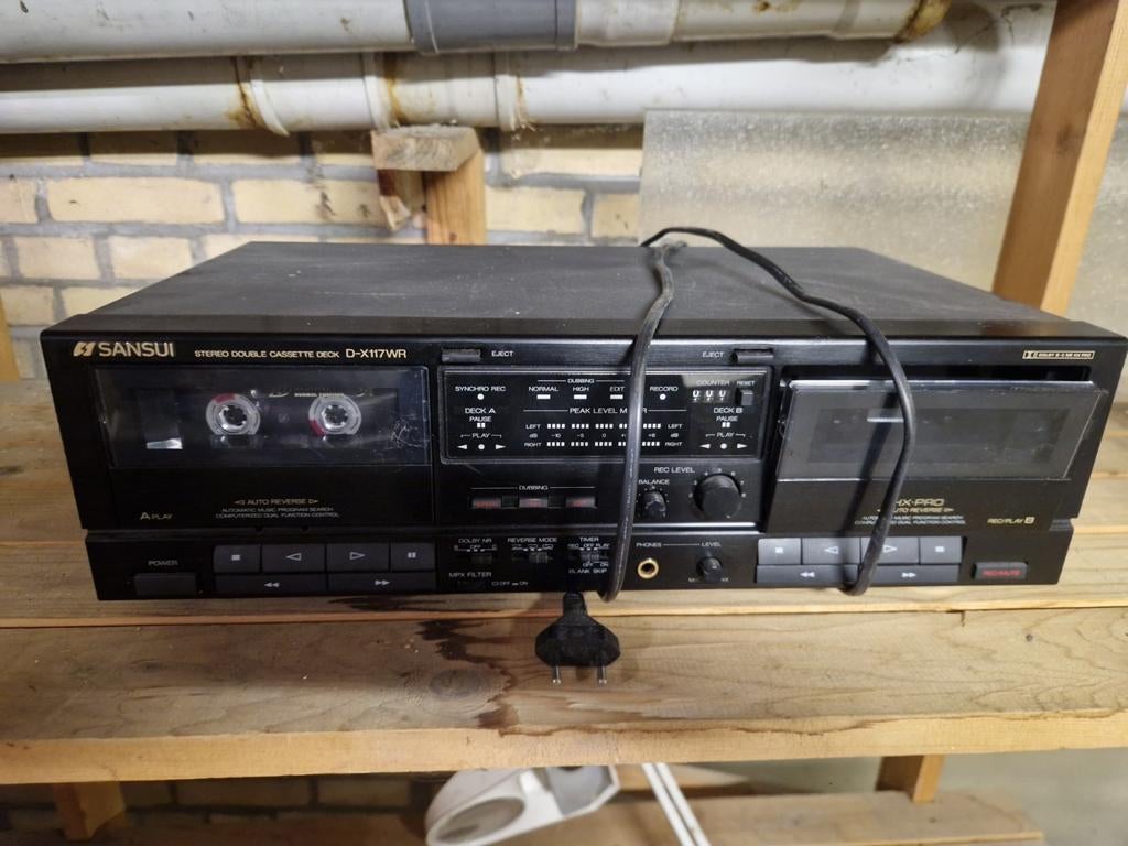 Dubbel casette deck, Audio, Tv en Foto, Cassettedecks, Ophalen of Verzenden