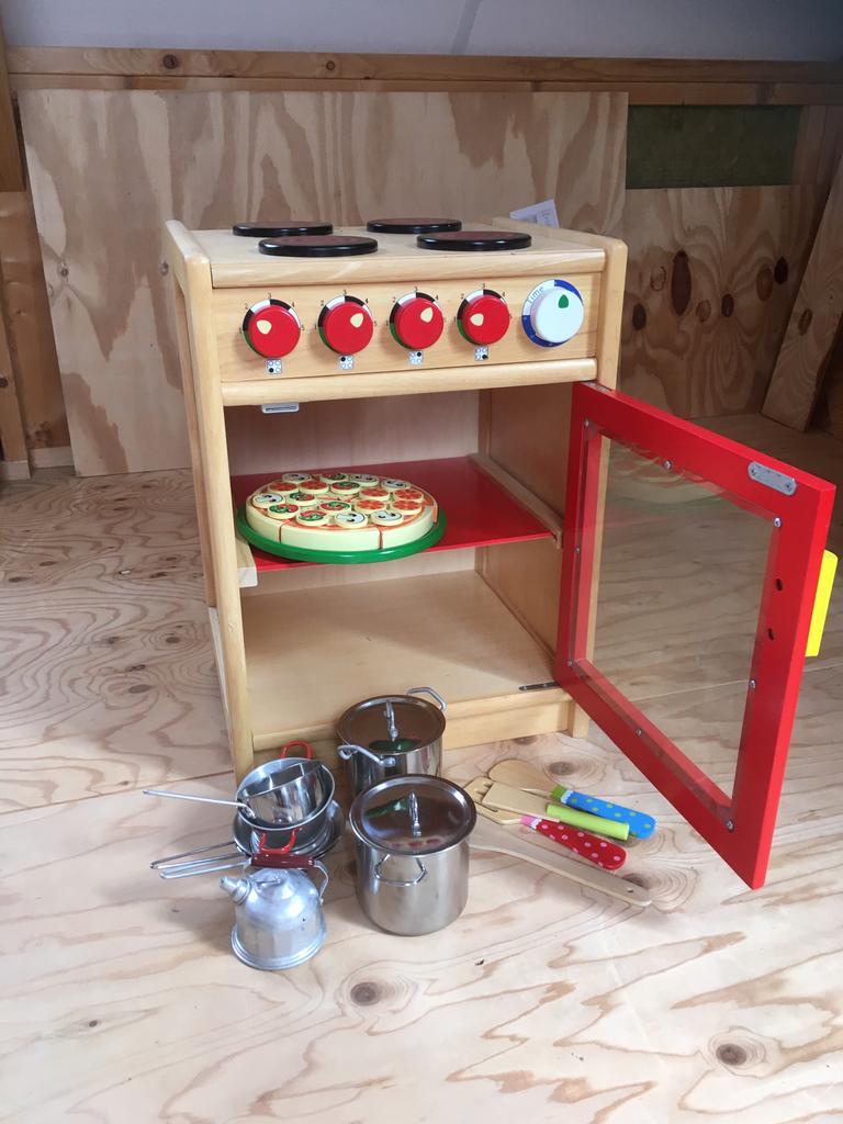 Mooi houten keukentje met accesoires, Ophalen, Zo goed als nieuw, Hout