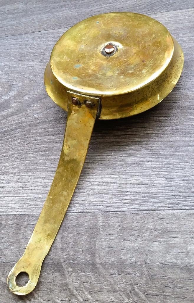 18 de eeuw Vlaamse Volkskunst Kandelaar Blaker Kaarshouder, Antiek en Kunst, Antiek | Koper en Brons, Ophalen of Verzenden, Koper