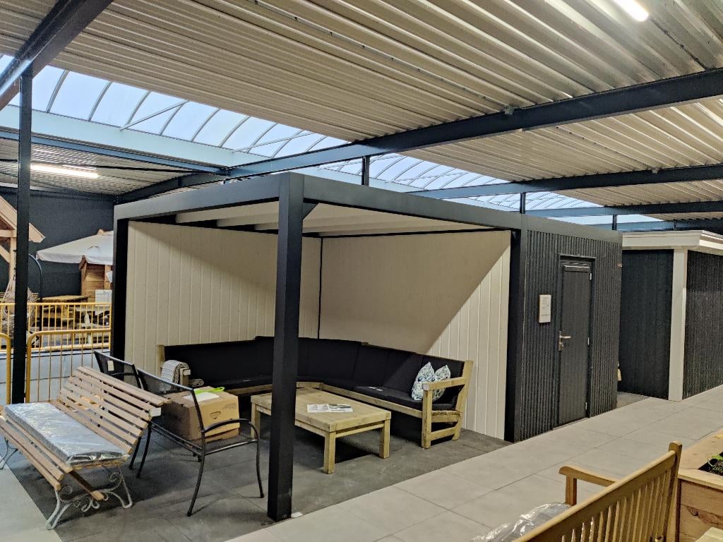 showmodel overkapping 540x350cm, Ophalen, Zo goed als nieuw, Veranda