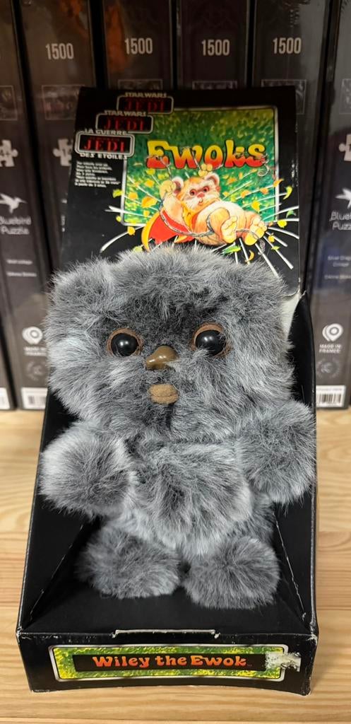 Star Wars Vintage Ewok Plushie Wiley MIB Tri-Logo Doos, Ophalen of Verzenden, Nieuw, Actiefiguurtje