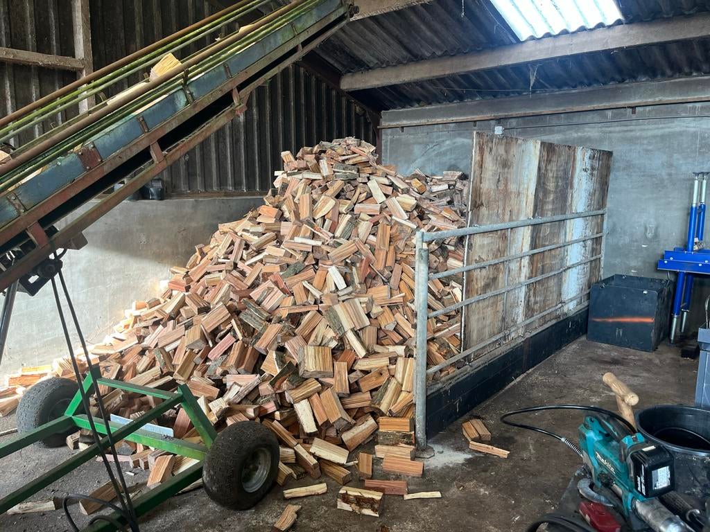 Brandhout, gekloofd brandhout, gemengd, haardhout, 6 m³ of meer, Ophalen of Verzenden, Eikenhout, Blokken