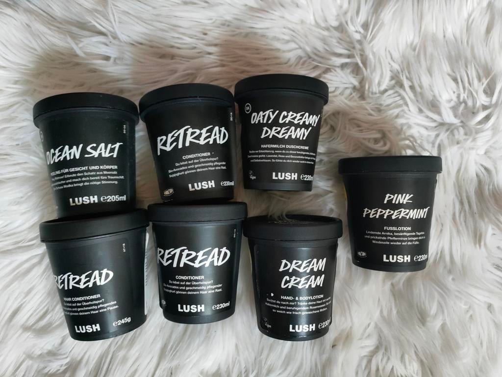 Lush Retread Ocean Salt Dream Cream Oaty Pink Peppermint new, Ophalen of Verzenden, Nieuw