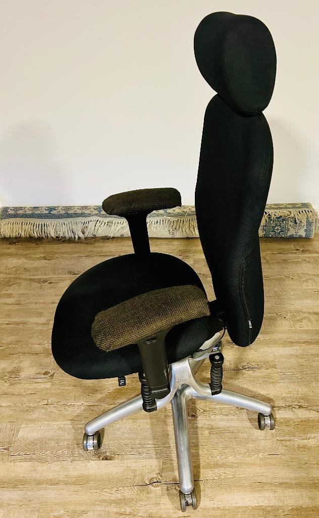 Bureaustoel ergonomisch professioneel duits merk haider, Ophalen, Zwart, Zo goed als nieuw, Bureaustoel