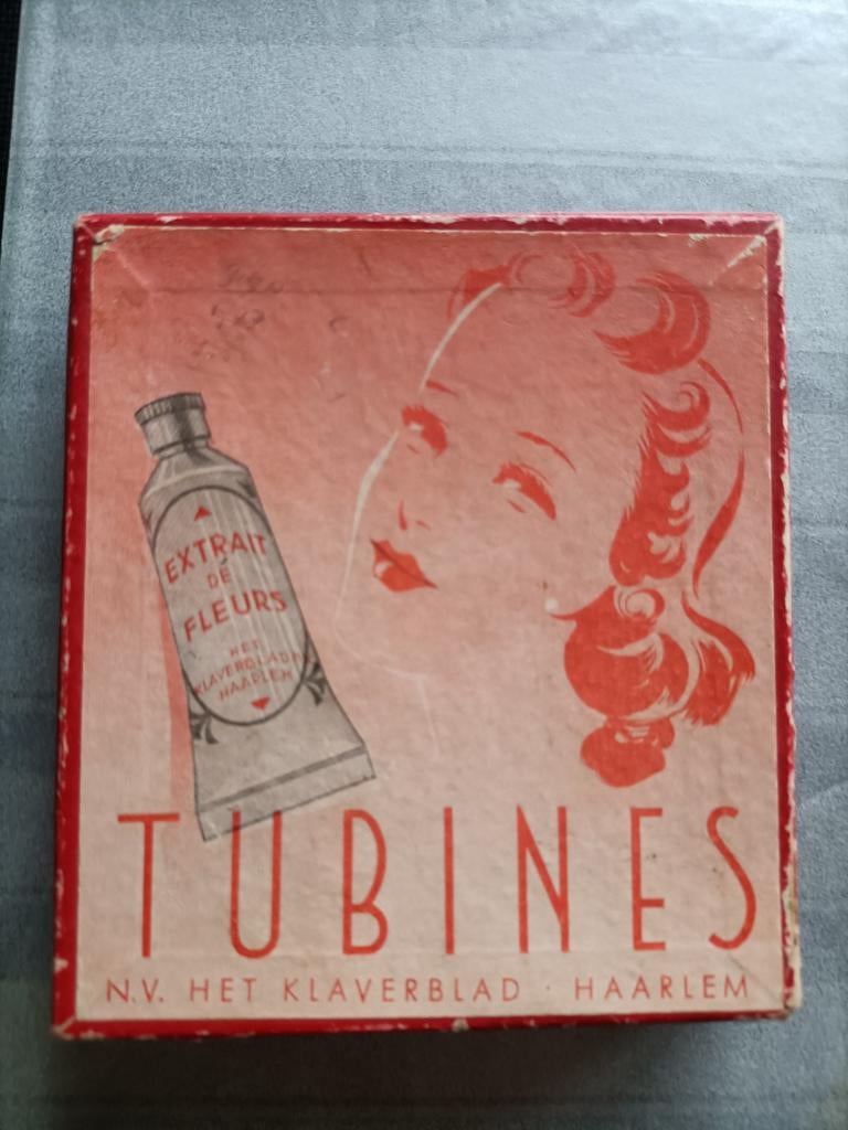 Antiek nostalgisch doosje Tubines, Ophalen of Verzenden