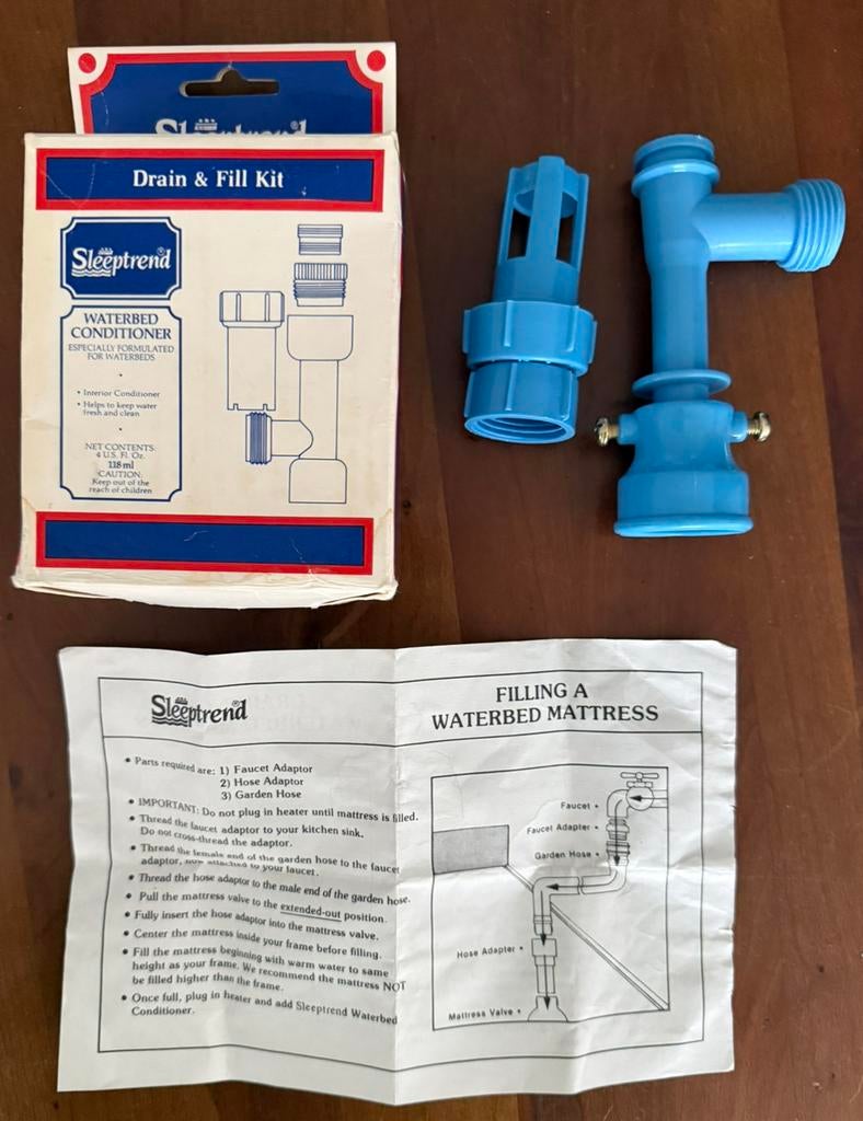 Hulpmiddel voor vullen en ontluchten van waterbed, Ophalen of Verzenden, Zo goed als nieuw