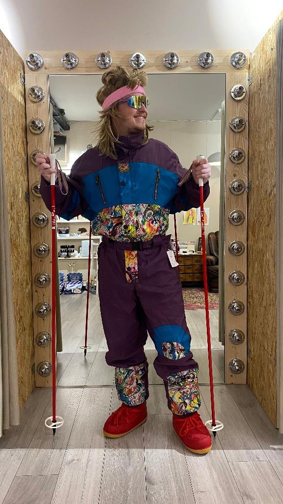 Vintage skipak maat 56 / XL, Kleding | Heren, Wintersportkleding, Maat 56/58 (XL), Ophalen of Verzenden, Zo goed als nieuw, Pak