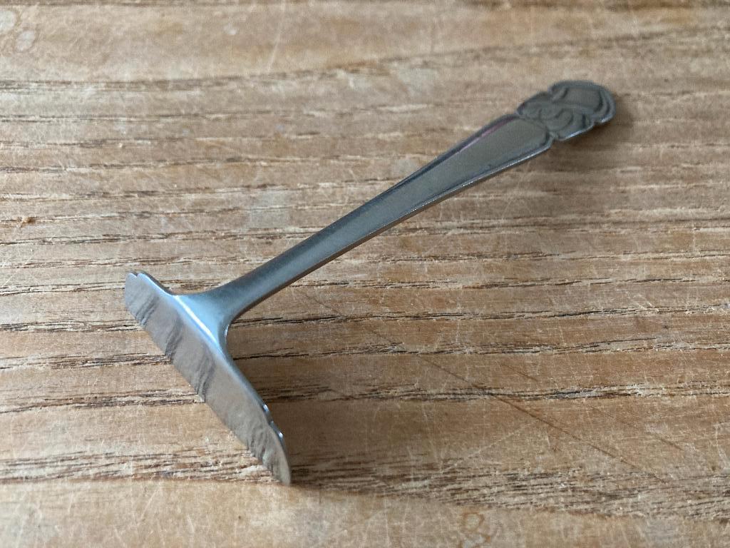 Vintage Gero Zilmeta haas kinderbestek schuivertje schuifje, Antiek en Kunst, Ophalen of Verzenden