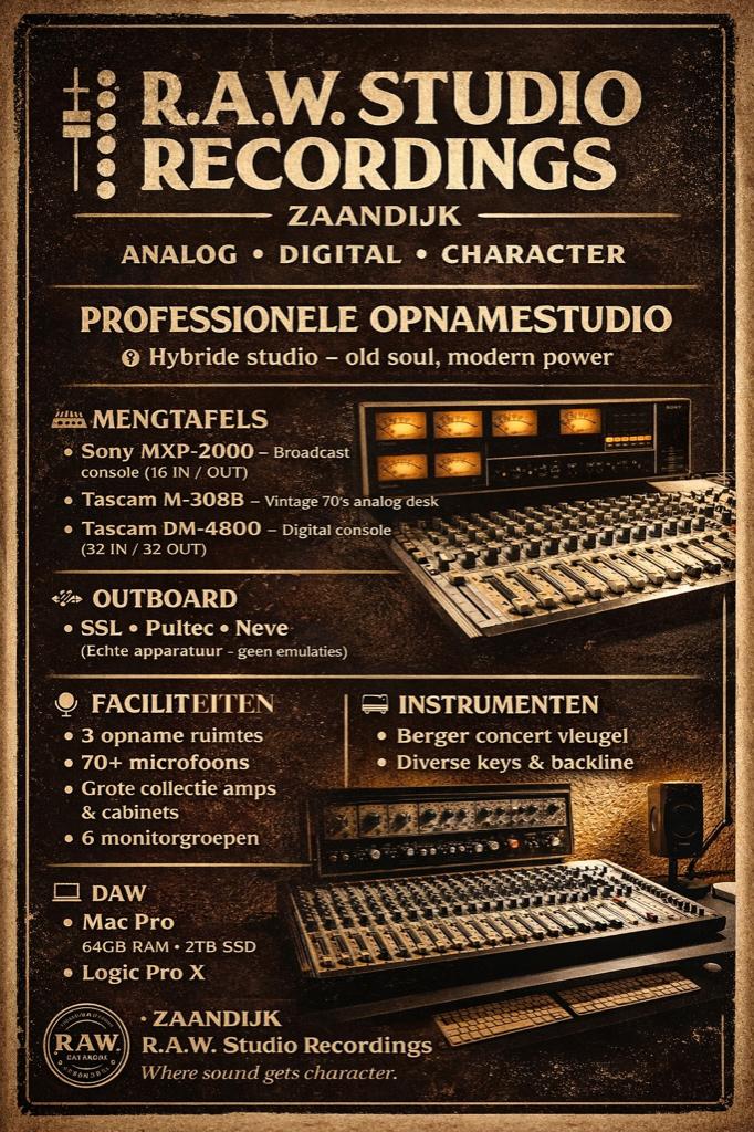 RAW STUDIO ZAANDIJK, Ophalen, Zo goed als nieuw, Elektrisch