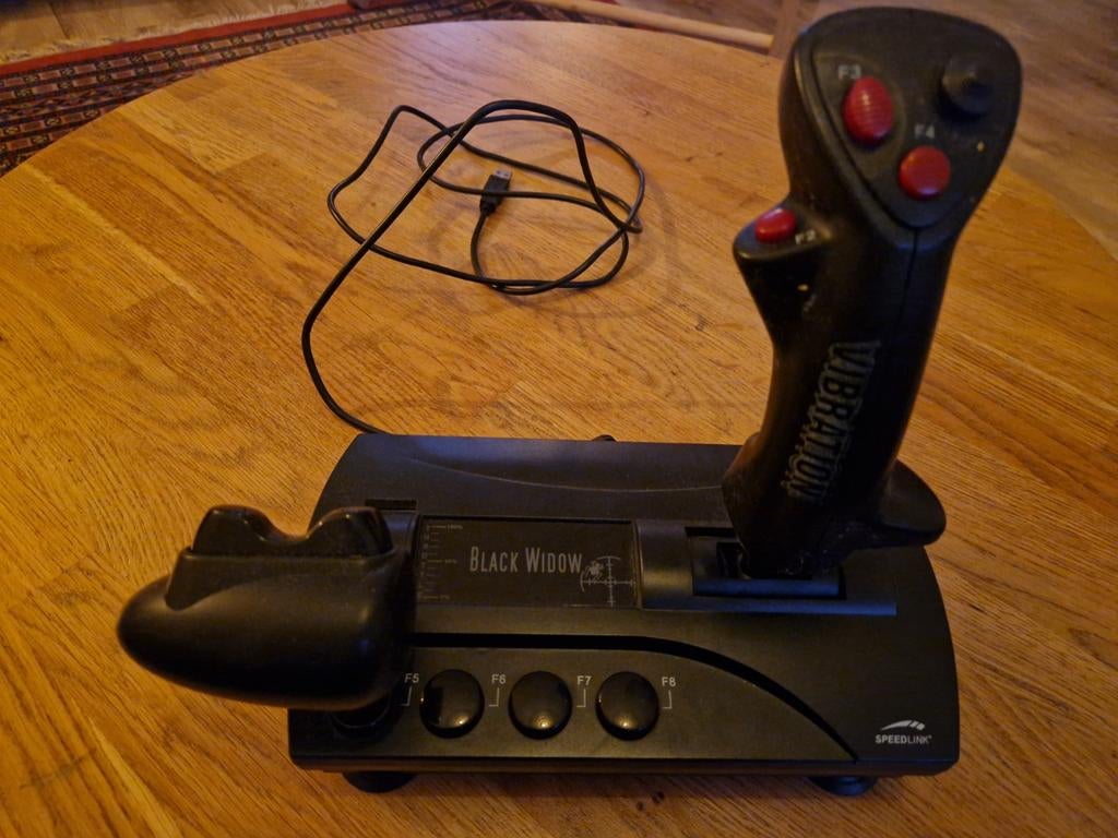 Speedlink Black Widow joystick voor flightsim, Computers en Software, Ophalen