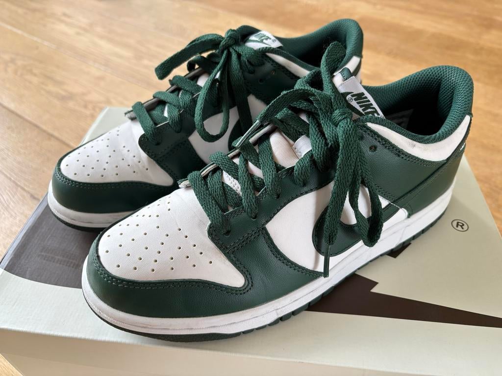Nike Dunk Low - Maat 40, Kleding | Dames, Schoenen, Ophalen of Verzenden, Zo goed als nieuw, Groen, Sneakers of Gympen