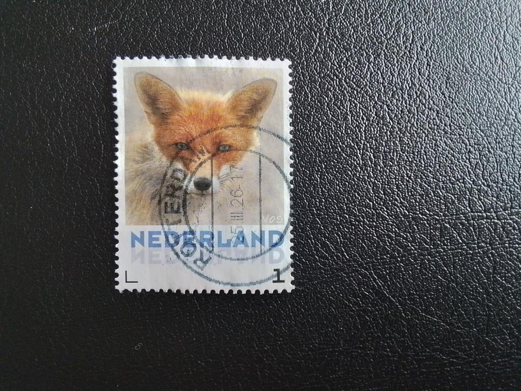 Nederland persoonlijke zegel gestempeld vos, Postzegels en Munten, Postzegels | Nederland, Ophalen of Verzenden, Na 1940, Gestempeld