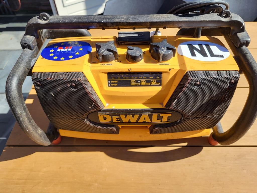 DeWalt DW911 bouwradio 7,2 - 18V, Audio, Tv en Foto, Radio's, Ophalen of Verzenden, Gebruikt, Bouwradio