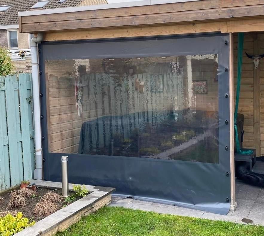 Raamzeil / Verandazeil voor buitenruimte, Tuin en Terras, Ophalen, Gebruikt, Veranda