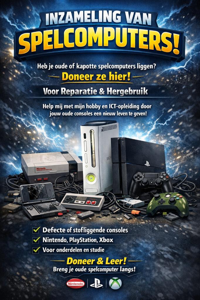 Gezocht: Oude of defecte spelcomputers, Spelcomputers en Games, Spelcomputers | Sony PlayStation 5, Ophalen of Verzenden, Refurbished
