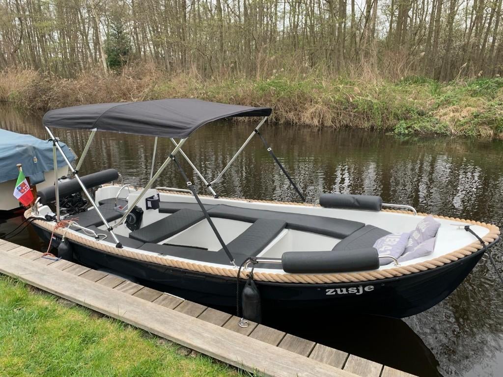 Amigo 430 Classic Sloep incl. Suzuki buitenboord 6pk, Watersport en Boten, Sloepen, Ophalen, Gebruikt, Tot 10 pk, 3 tot 6 meter