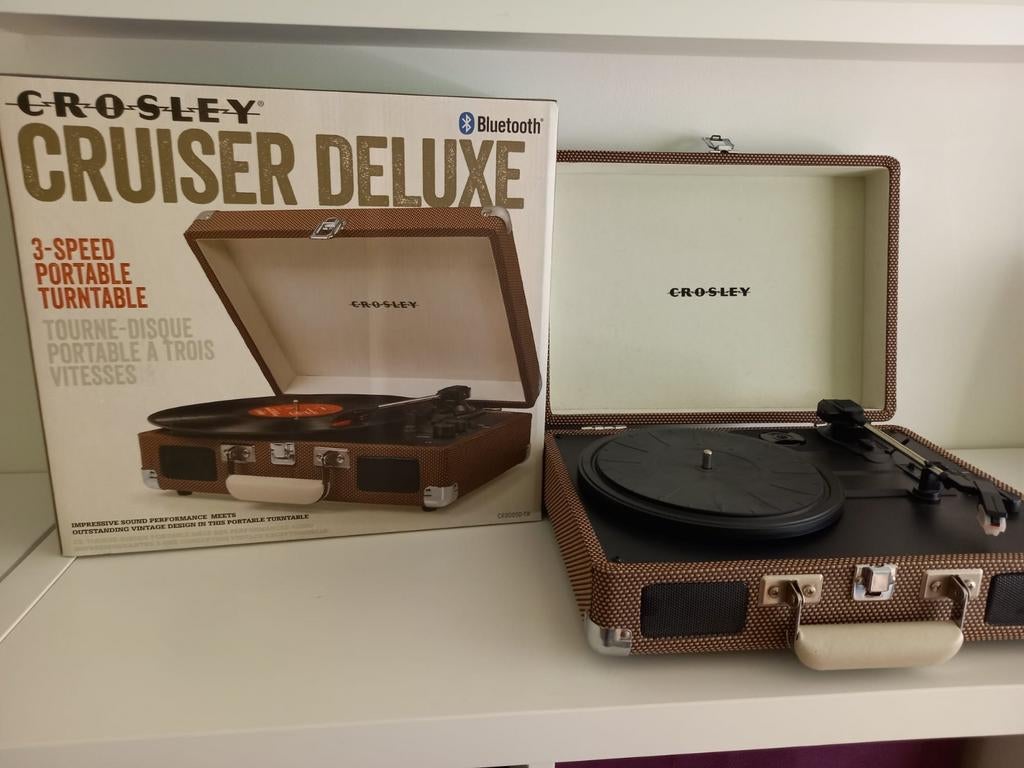 Crosley Cruiser Deluxe Draagbare Platenspeler Bluetooth, Ophalen, Zo goed als nieuw, Platenspeler, Overige merken
