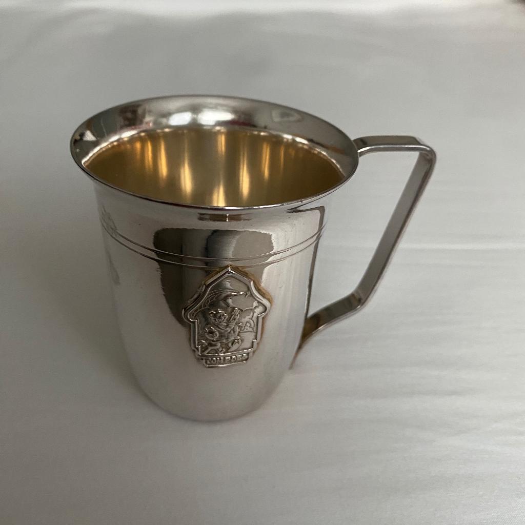 Verzilverde Tom poes kinderbeker, Ophalen