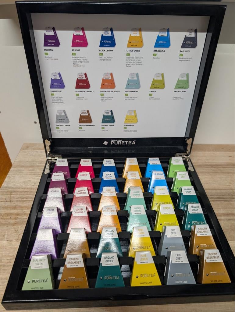 Puretea theedoos rek5, Ophalen of Verzenden, Zo goed als nieuw, Nvt, Nvt