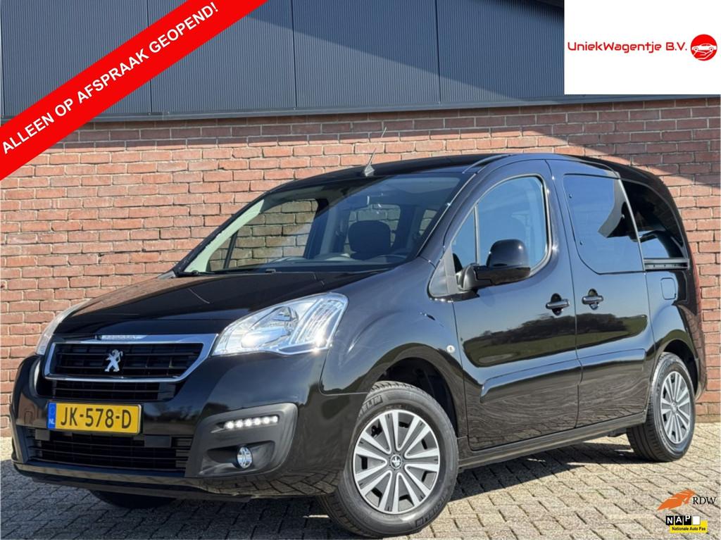Peugeot Partner Tepee 1.6 VTI ACTIVE | NL-AUTO! | 1E EIG!, Voorwielaandrijving, Gebruikt, 4 cilinders, Zwart