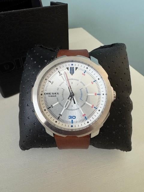 Diesel horloge DZ1736 man, Overige merken, Polshorloge, Ophalen of Verzenden, Leer