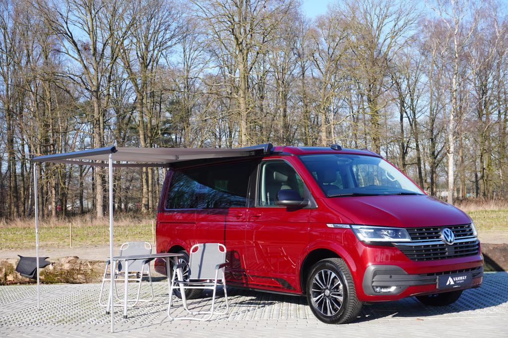 Volkswagen California Ocean T6.1 Edition 204pk Trekhaak Alca, Caravans en Kamperen, Automaat, Volkswagen, Bedrijf, Diesel