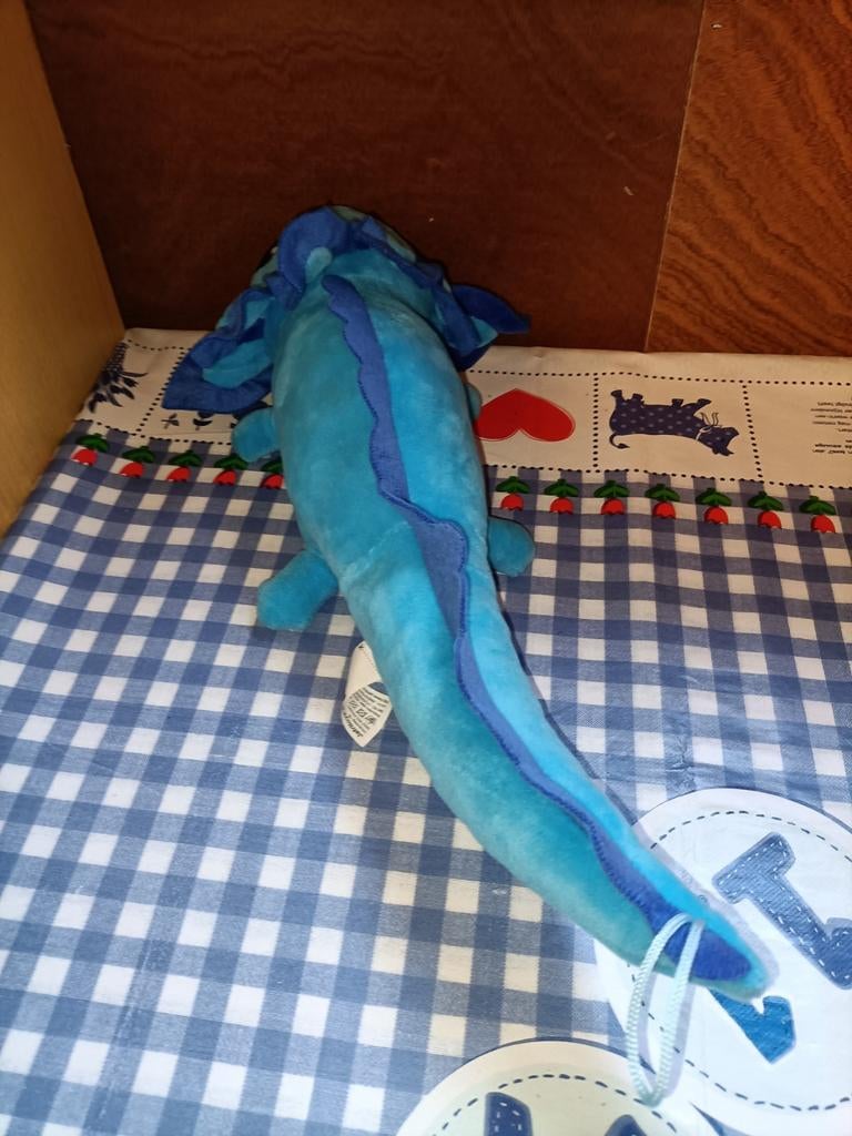 Blauwe Axolotl knuffel 43 cm groot Jafri Toys, Kinderen en Baby's, Speelgoed | Knuffels en Pluche, Ophalen of Verzenden, Zo goed als nieuw