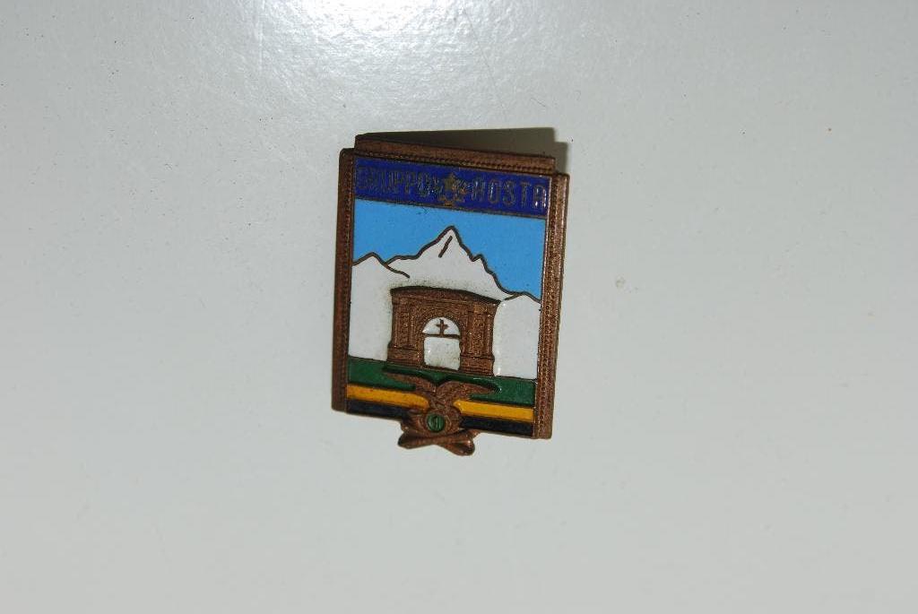 Italiaans artillerie embleem, Ophalen of Verzenden, Landmacht, Nederland, Embleem of Badge