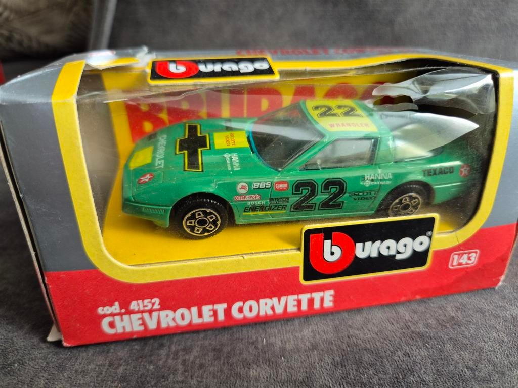 Bburago Chevrolet Corvette, Ophalen of Verzenden, Zo goed als nieuw, Auto, Overige merken