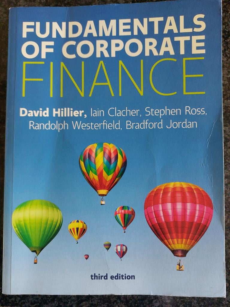 Fundamentals of Corporate Finance - third edition, Boeken, Ophalen of Verzenden, Gelezen, David Hillier