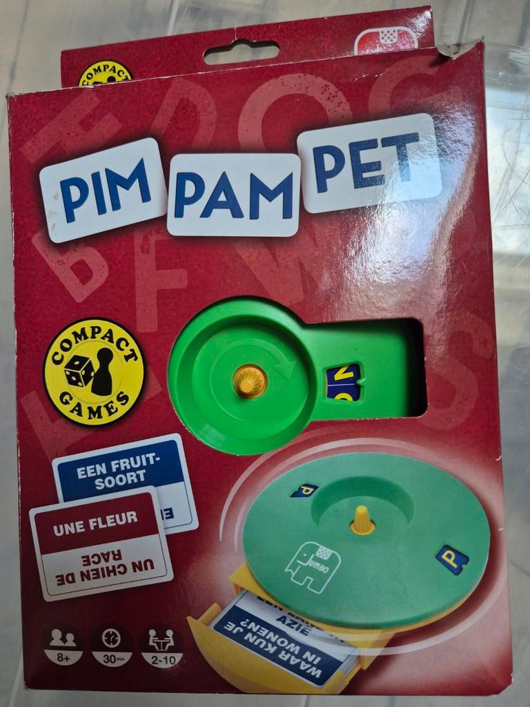 Pim Pam Pet Compact Spel - Jumbo, Jumbo, Gebruikt, Vijf spelers of meer, Ophalen of Verzenden