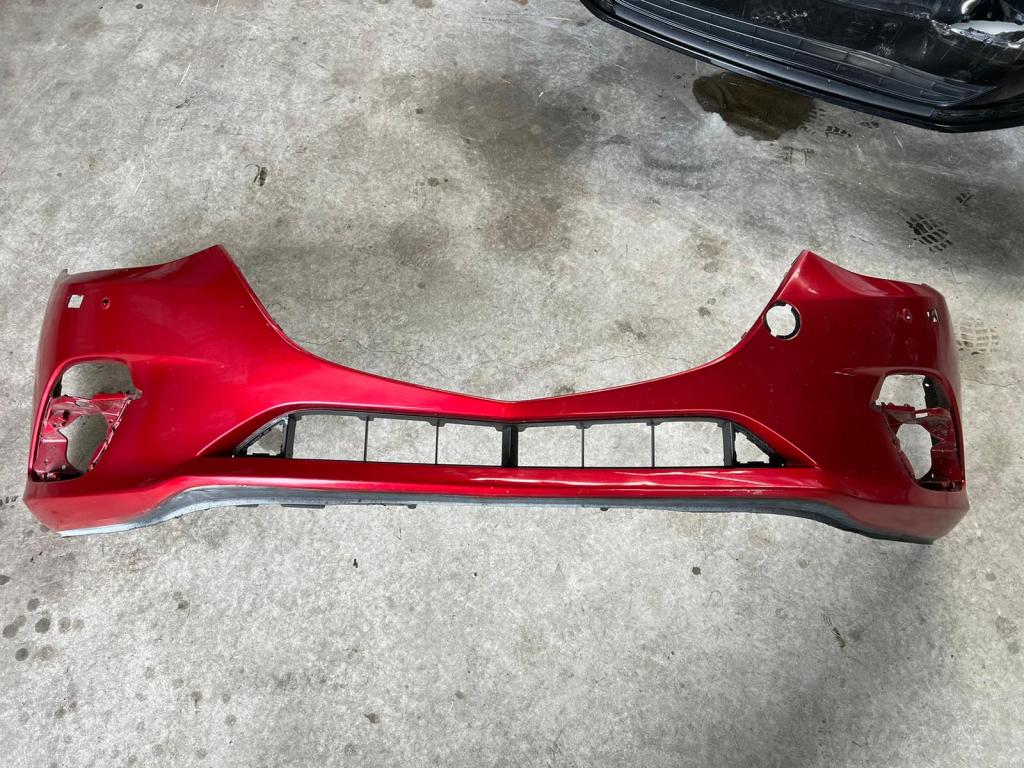 voorbumper mazda 3 bhn1-50031 koplspr 2013-2016 rood, Niet ingevuld, Gebruikt, Voor, Niet ingevuld