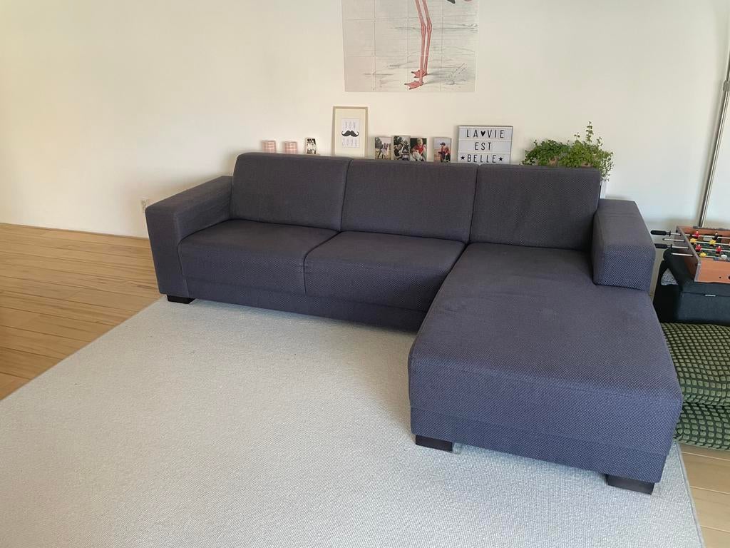 Grijze bank, Ophalen, 250 tot 300 cm, Gebruikt, Hoekbank