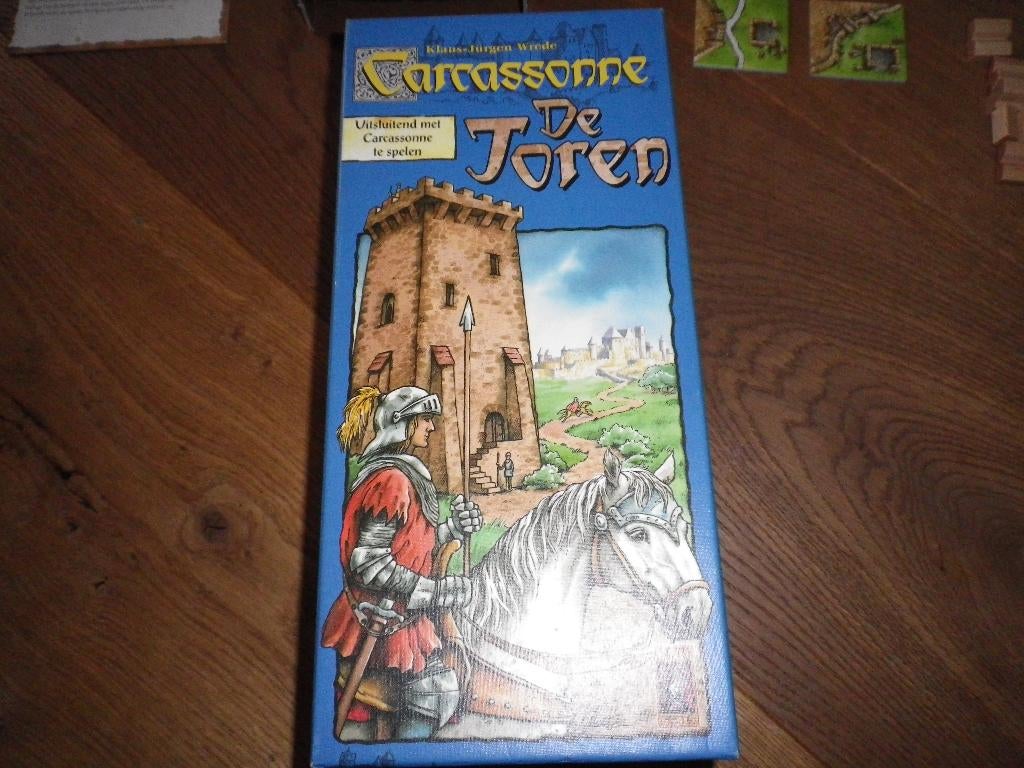 Carcassonne uitbreiding De Toren, Hobby en Vrije tijd, Gezelschapsspellen | Bordspellen, Ophalen of Verzenden, Zo goed als nieuw