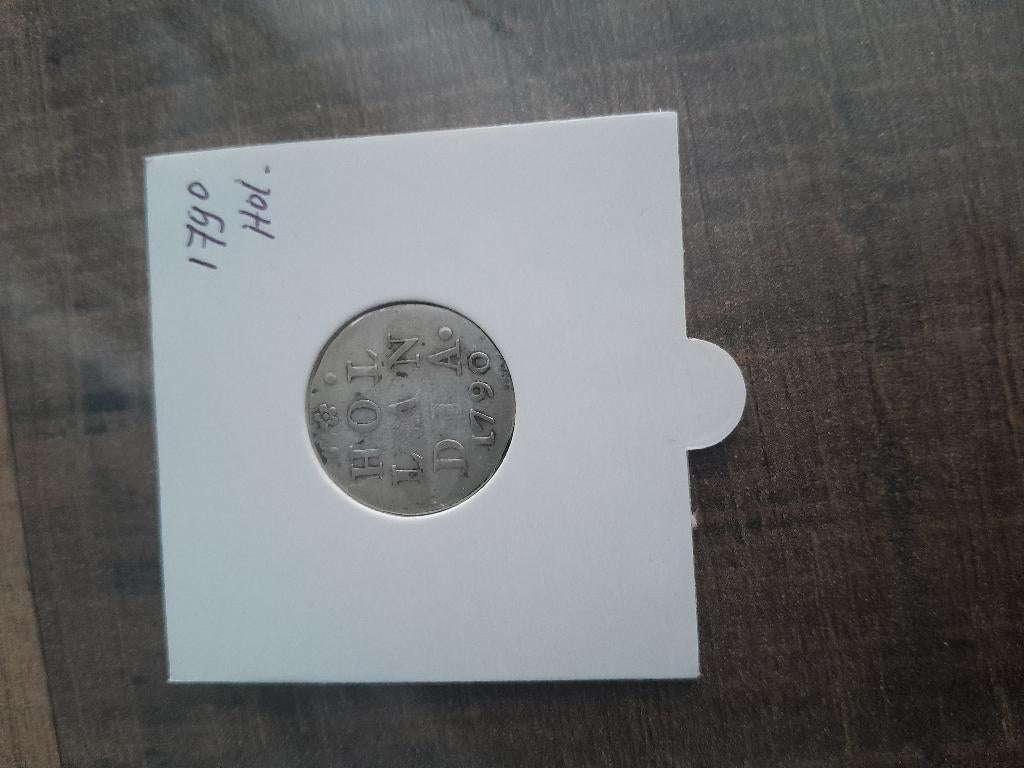 Oude munt uit 1790, Postzegels en Munten, Munten | Nederland, Ophalen of Verzenden, Vóór koninkrijk, Zilver